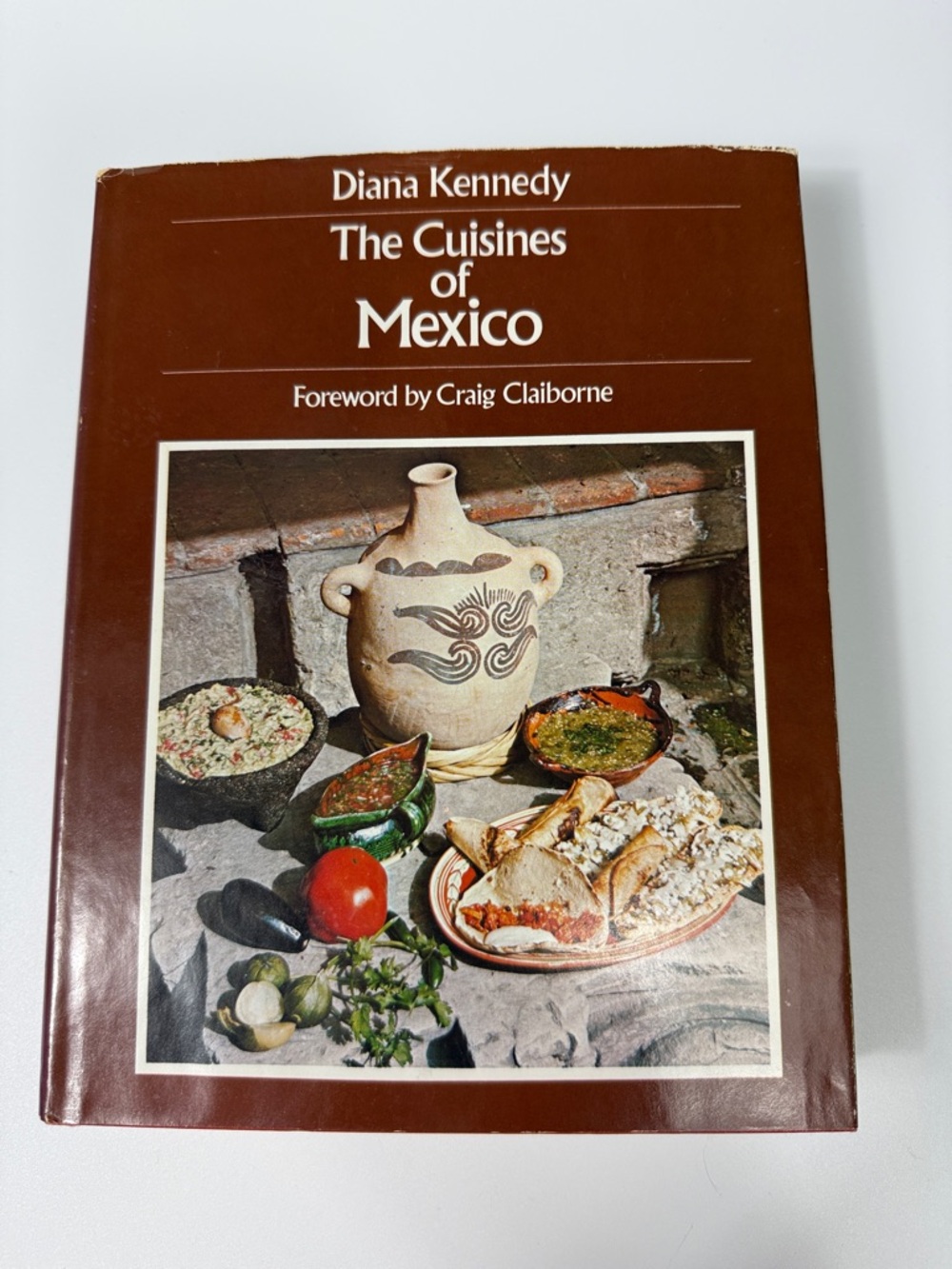 The Cuisines of Mexico" by Diana Kennedy is a vintage 1972 hardcover cookbook.